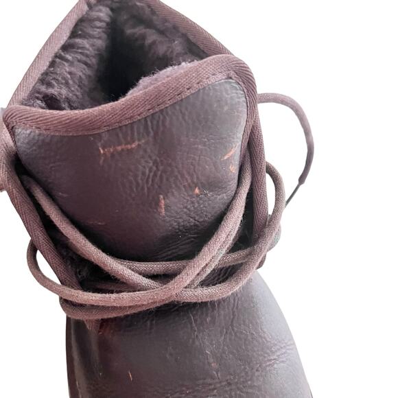 UGG Neumel Men’s Brown Leather Wool Chukka Ankle Boots Size 8 main image 4